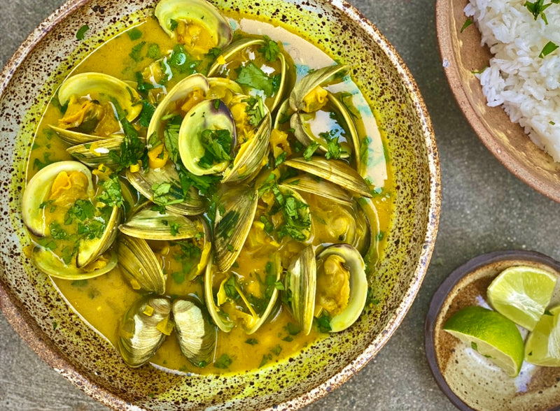 Clams with Turmeric and Coconut Milk